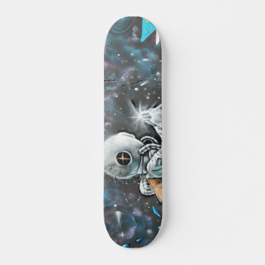 Skateboard Grunge Modern Space Astronaut Street Art (Devant)