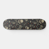 Skateboard Grunge musique crâne croisé motif (Horz)