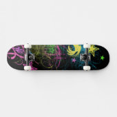 Skateboard Grunge Stars Platines multicolores (Horz)