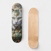 Skateboard Guerrier épique de chat blindé (Recto)