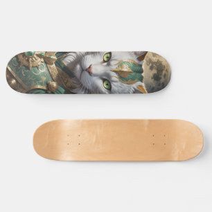 Skateboard Guerrier épique de chat blindé