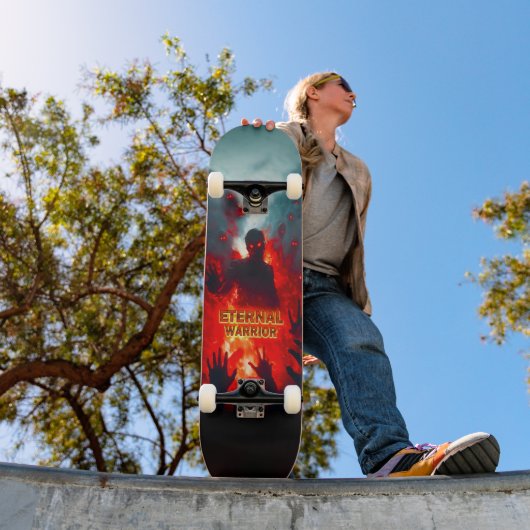 Skateboard Guerrier Éternel (Extérieur 1)