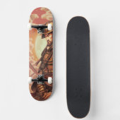 Skateboard Guerrier samouraï (Devant)