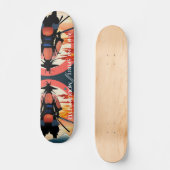 Skateboard Guerrier Samouraï (Recto)