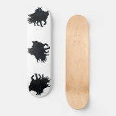 Skateboard Guerrière noire du loup de l'enfer (Recto)