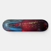 Skateboard Guitare bleue (Horz)