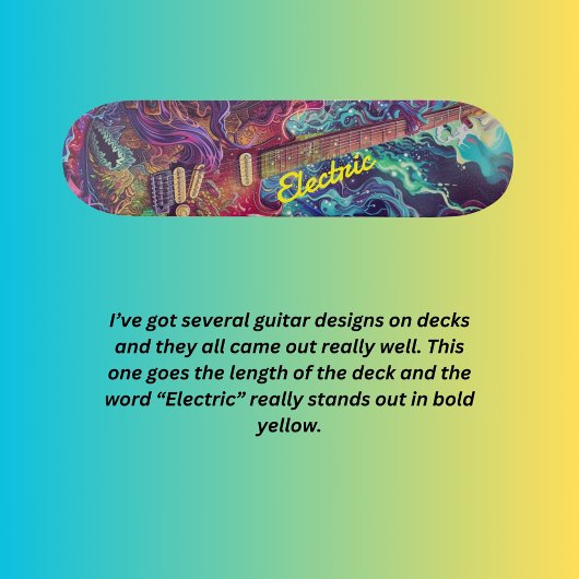 Skateboard Guitare électrique