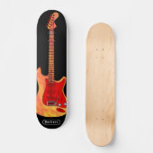 Skateboard Guitare électrique personnalisée (Recto)