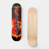 Skateboard guitare flamboyante (Recto)