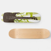 Skateboard Guitare Green Grunge (Horz)