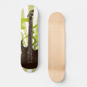 Skateboard Guitare Green Grunge (Recto)
