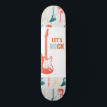 Skateboard Guitare Rock et Roll Music Rockstar<br><div class="desc">Avec un design de guitare électrique funky,  ces skateboards sont adaptés aux enfants et aux adolescents. Rock on!</div>