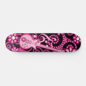 Skateboard Guitare rose Girly (Horz)