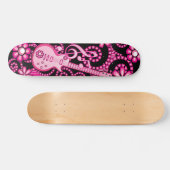 Skateboard Guitare rose Girly (Horz)