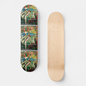 SKATEBOARD GUITARISTE ABSTRAIT I (Recto)