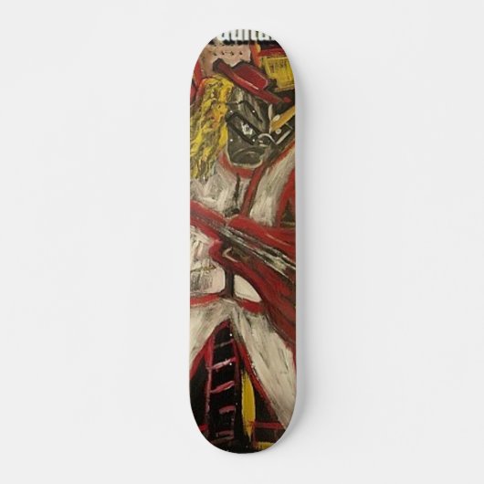 Skateboard Guitariste Abstrait VII (Devant)