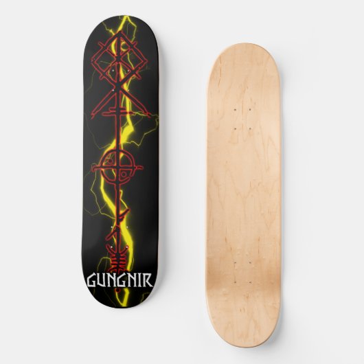 Skateboard Gungnir Odin Spear Red (Recto)