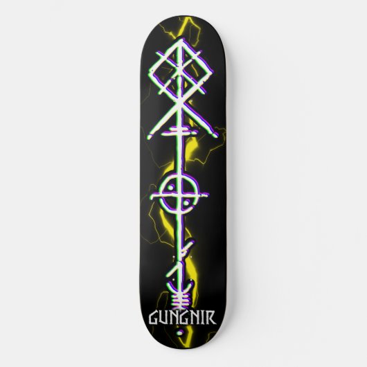 Skateboard Gungnir Odin Spear White (Recto)
