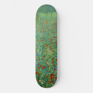 Skateboard Gustav Klimt - Champ de pavot