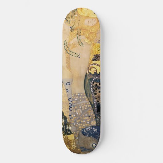 Skateboard Gustav Klimt - Serpents d'eau I (Recto)