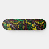 Skateboard Guyana National Pride Wordcloud (Horz)