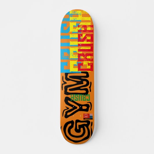 Skateboard GYM CRUSH 7 3/4" Planche De Patinage (Devant)