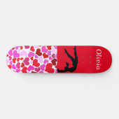 Skateboard Gymnastique filles Coeurs de Saint Valentin (Horz)