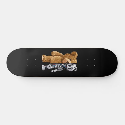 Skateboard Half Bear Half Robot (Horz)