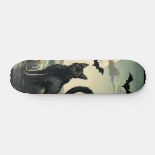 Skateboard Halloween/Automne/Automne/citrouille/chat (Horz)