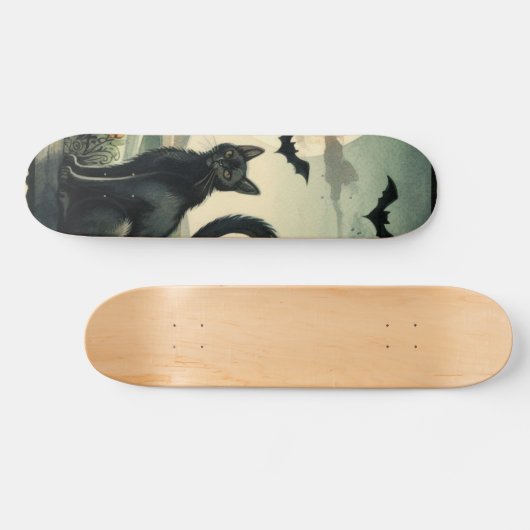 Skateboard Halloween/Automne/Automne/citrouille/chat (Horz)
