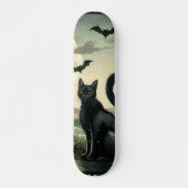 Skateboard Halloween/Automne/Automne/citrouille/chat (Devant)
