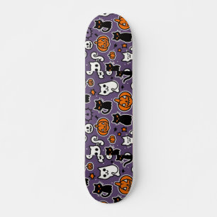 Skateboard Halloween-Cat-Boo
