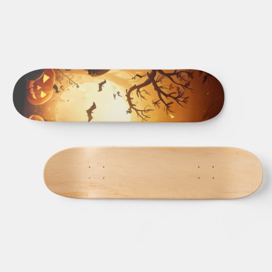 Skateboard Halloween/chauve-souris/Citrouille/automne (Horz)