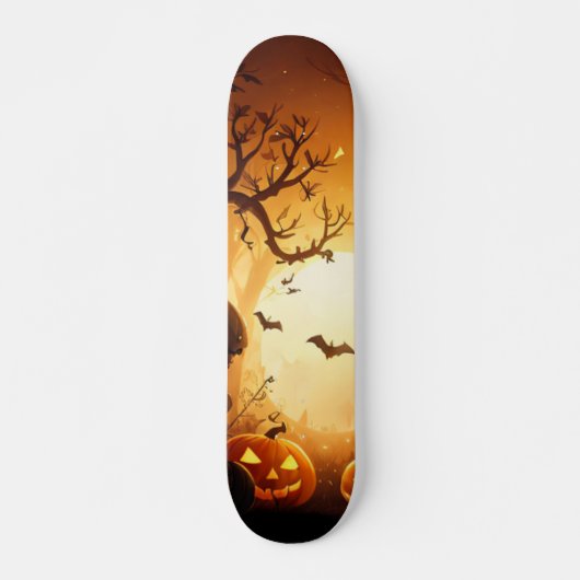 Skateboard Halloween/chauve-souris/Citrouille/automne (Devant)