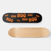Skateboard Halloween crâne "Boo" (Horz)
