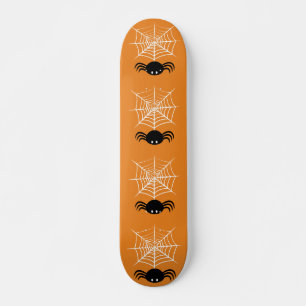Skateboard Halloween Spider Web