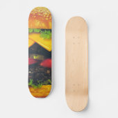 Skateboard Hamburger de luxe double au fromage (Recto)