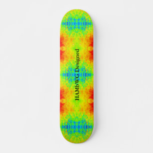 Skateboard HAMbWG - Patins - Cravate teint bleu vert jaune