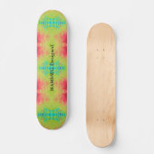 Skateboard HAMbyWG Conçu - Type teint vert PInk bleu (Recto)