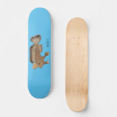 Skateboard Handfish cartoon illustration (Recto)