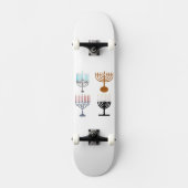 Skateboard Hanoukka judaïsme religion juive (Recto)