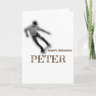 SKATEBOARD HAPPY BIRTHDAY Boy Kaart