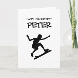 SKATEBOARD HAPPY BIRTHDAY Boy Kaart