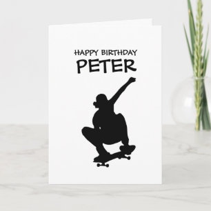 SKATEBOARD HAPPY BIRTHDAY Boy Kaart