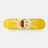 Skateboard Happy Face Smiley Emoji (Horz)