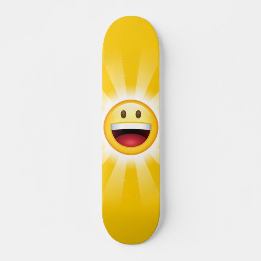 Skateboard Happy Face Smiley Emoji (Devant)