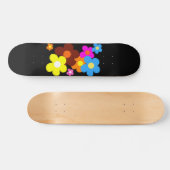 Skateboard Happy Flowers (Horz)