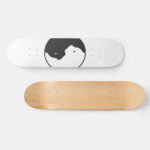 Skateboard Harmonie des chats blancs et noirs - Choisir la co (Horz)