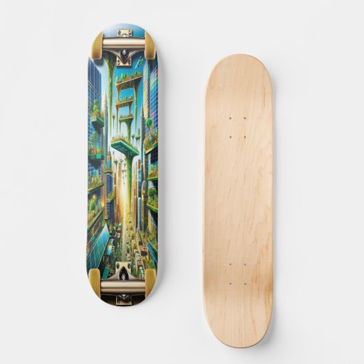 Skateboard "Harmonie futuriste" (Recto)