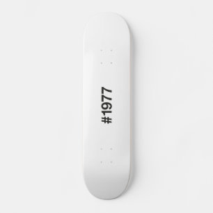 Skateboard Hashtag 1977 48 Anniversaire